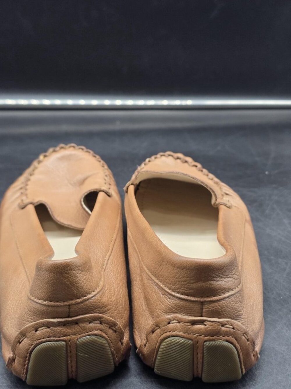 Cole Haan Shoes Women Size 10 Brown Evelyn driver Leather Moccasin Flats Slip On - Picture 4 of 12